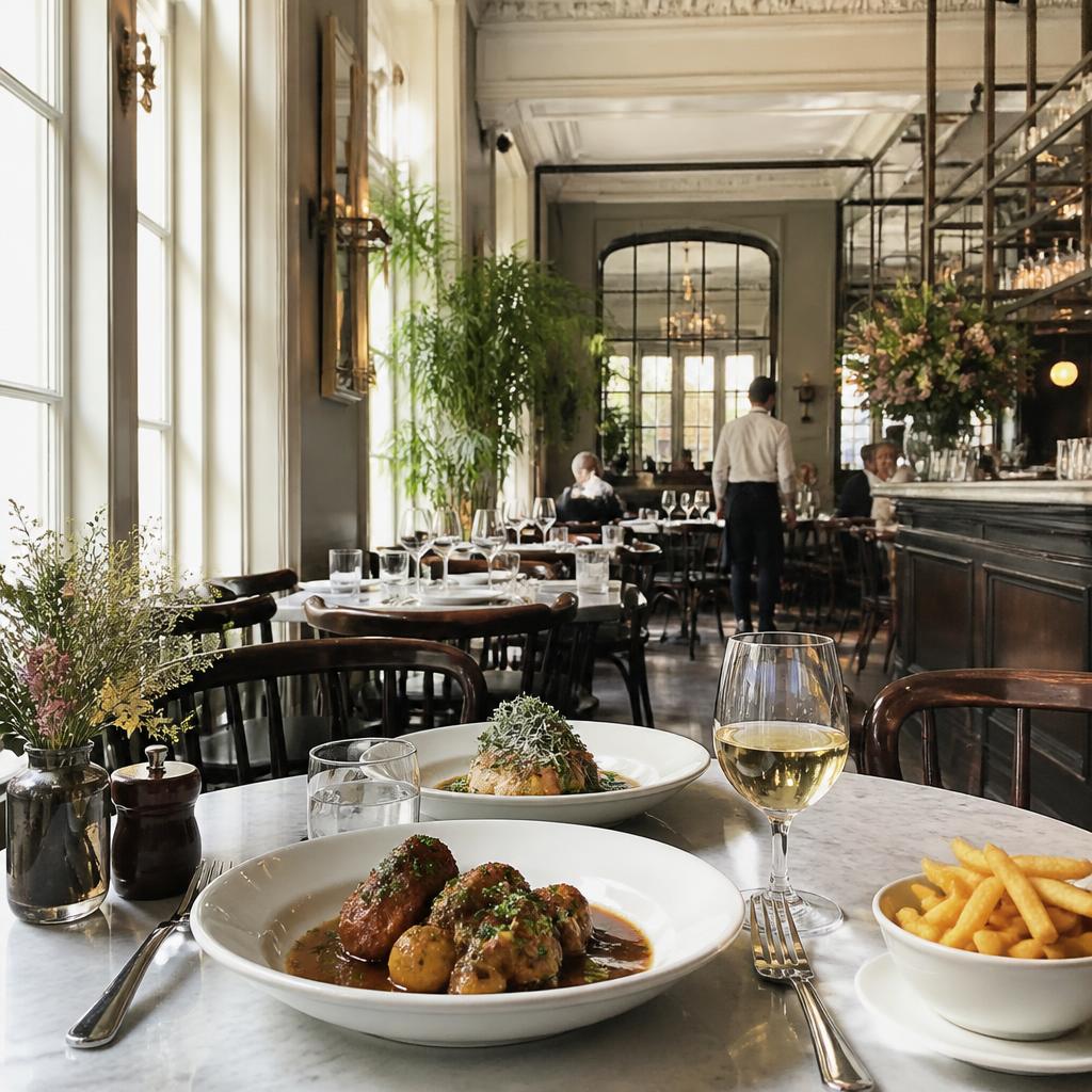 Licht interieur van Brasserie Brioche in Antwerpen