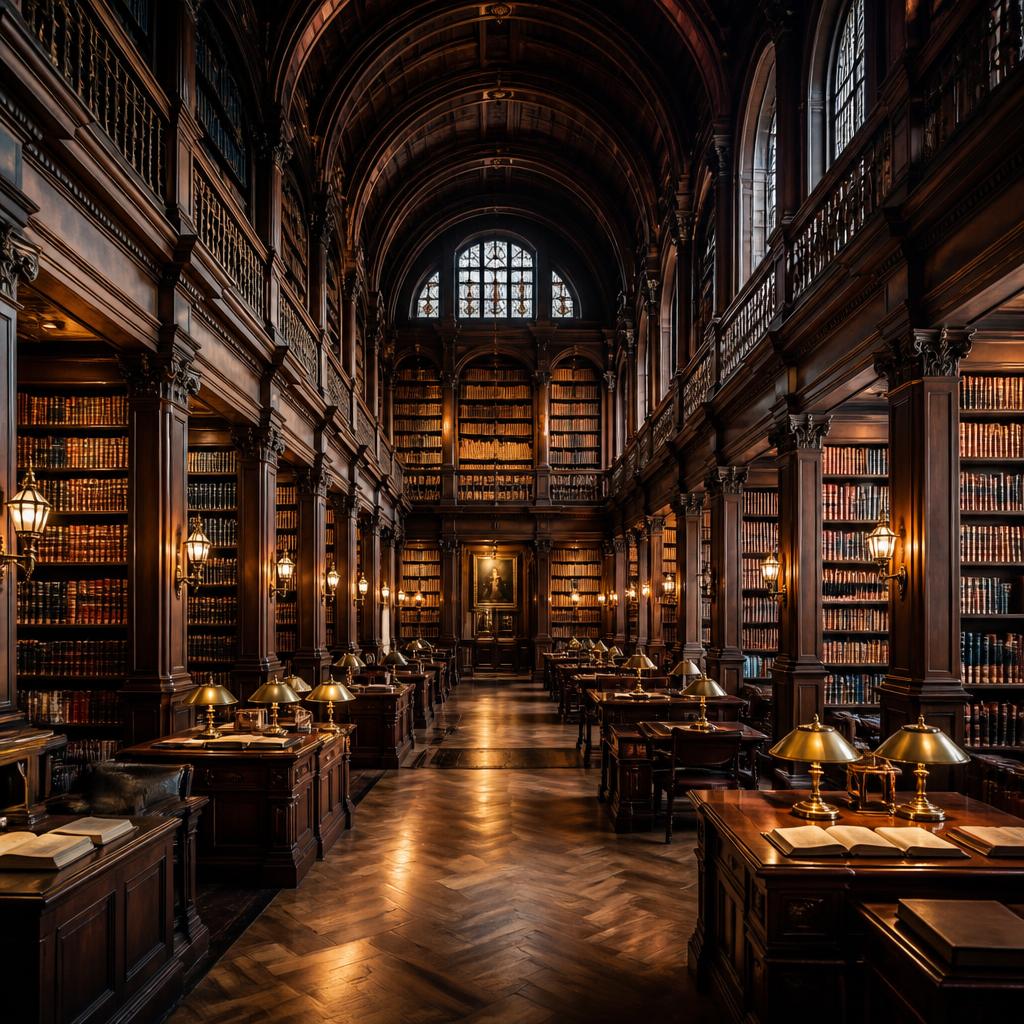 De Nottebohmzaal van de Erfgoedbibliotheek Hendrik Conscience